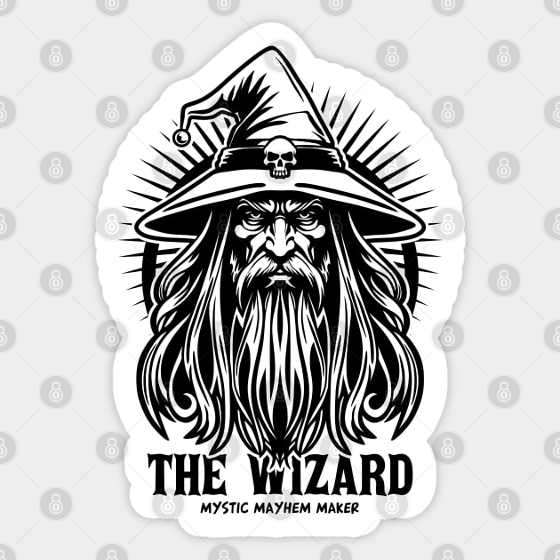The Wizard Sticker by artslaves